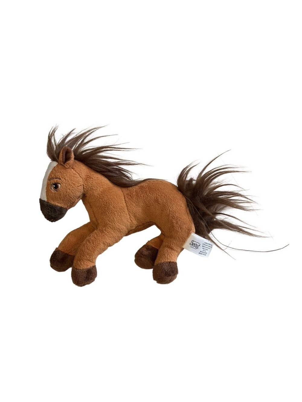 Dreamworks Spirit Riding Free Horse Plush 8" Brown Laying Down 2018 Stuffed Toy